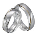 High Grade Gold Plated Engagement Wedding Rings for Male Female